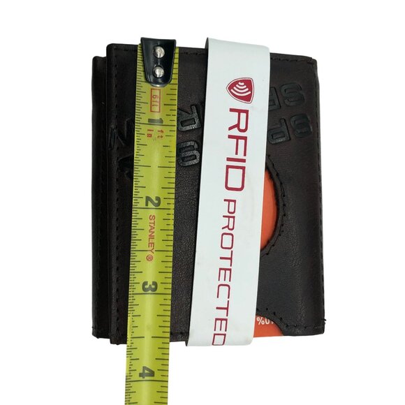 Spikes & Sparrow Austin RFID Protected Leather Wallet Dark Brown Trifold 16530 - Picture 5 of 8